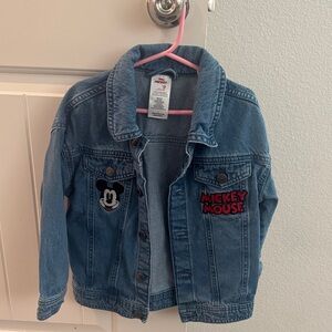 Kids Mickey Mouse Denim Jacket - Blue